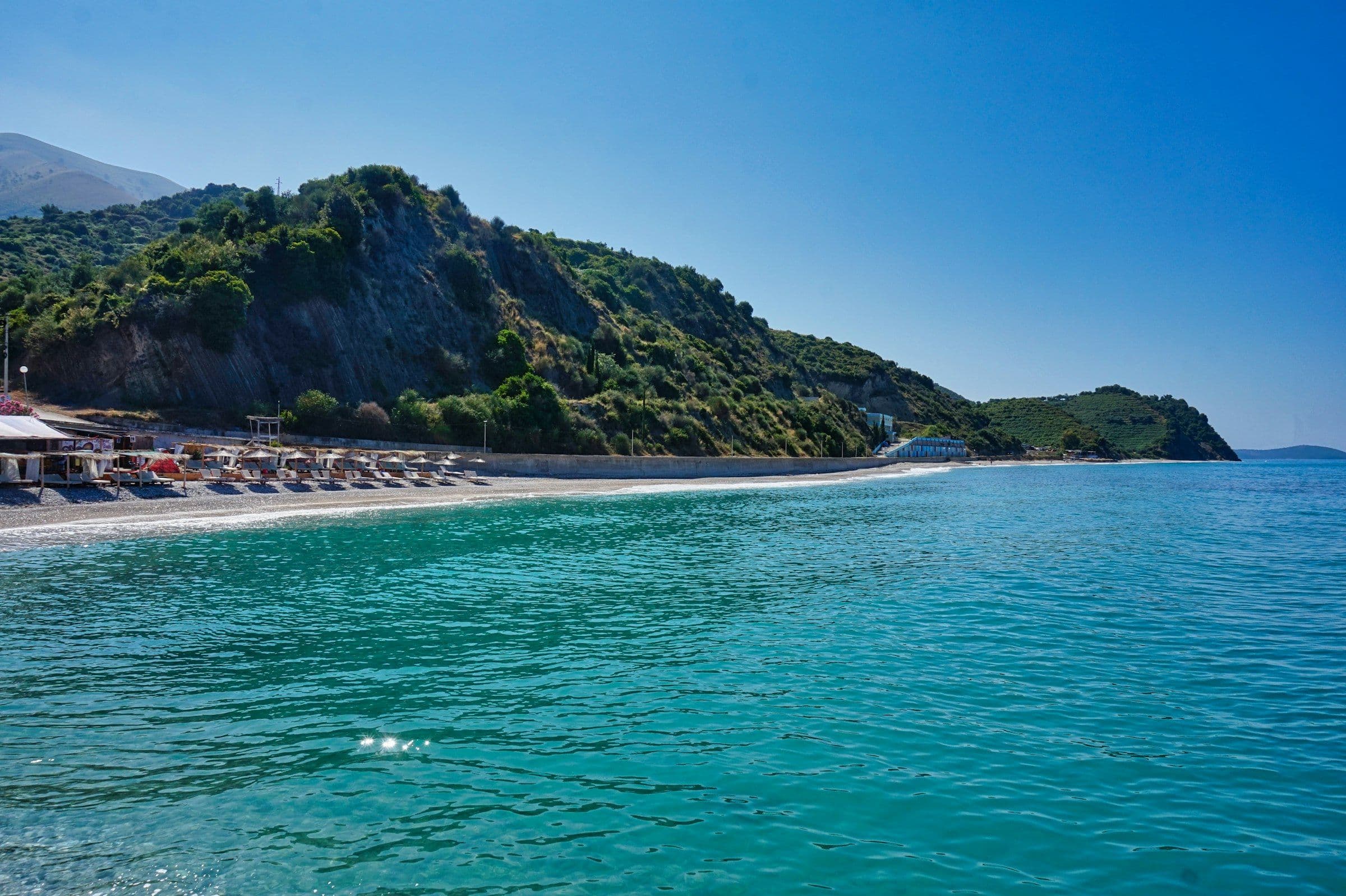 A turquoise bay on the Albanian Riviera